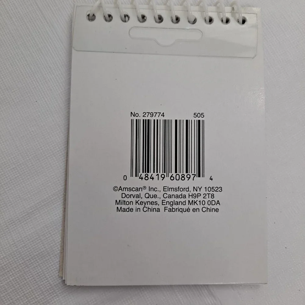Spiral Notebooks Small Butterfly Flower Design party favors stationary Six Count